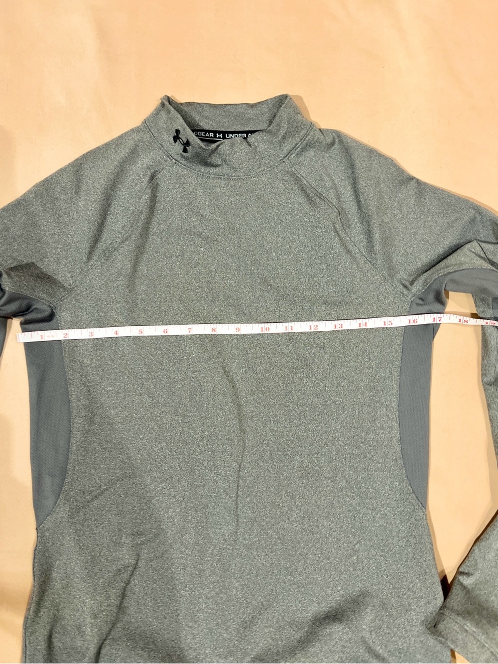 Under Armour ColdGear Fitted Mock Neck Compression Base Layer Gray Women's M Top - Picture 3 of 12